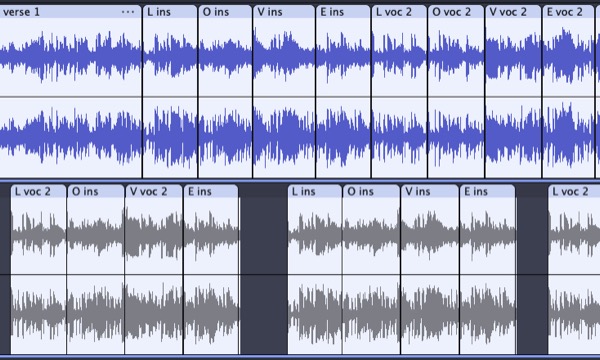chopped waveforms in Audacity