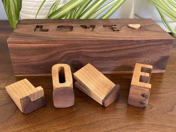 music box on a shelf